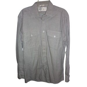 Christopher Dawes Exclusive Countrywear Plaid Shirt Cotton Wool England Large